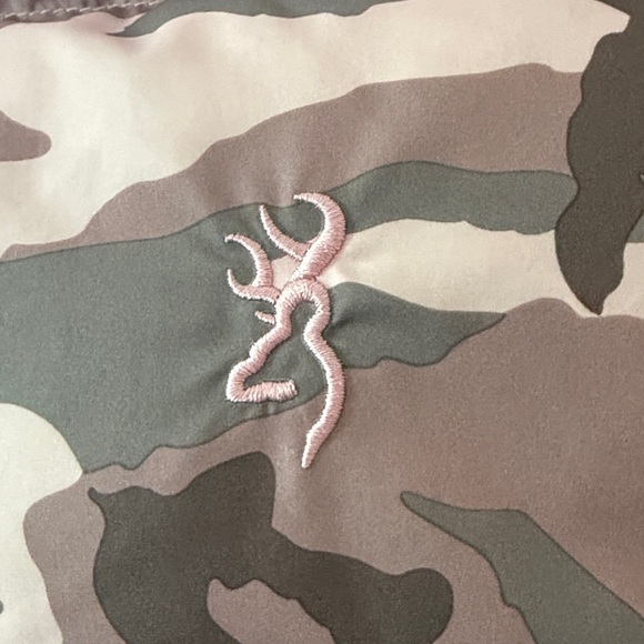 Browning pink Camouflage Down Puffer Jacket - Picture 3 of 6